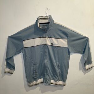 Ecko unlimited Men's Sky Blue and White track jacket